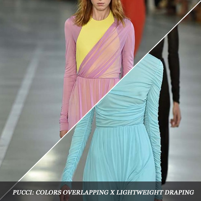 COLORS overlapping X LIGHTWEIGHT draping