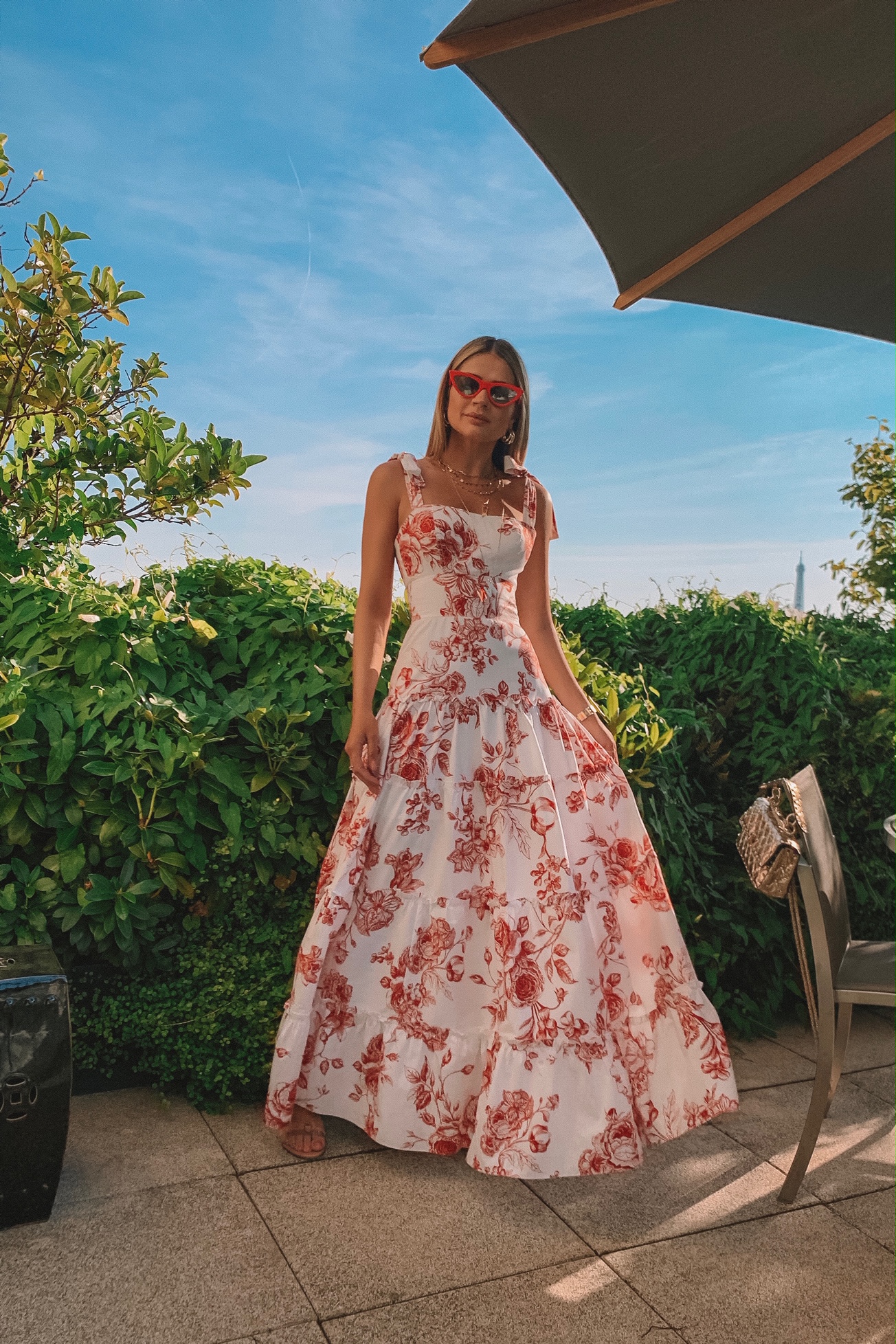 Thássia Skazi paris vestido floral longo 3